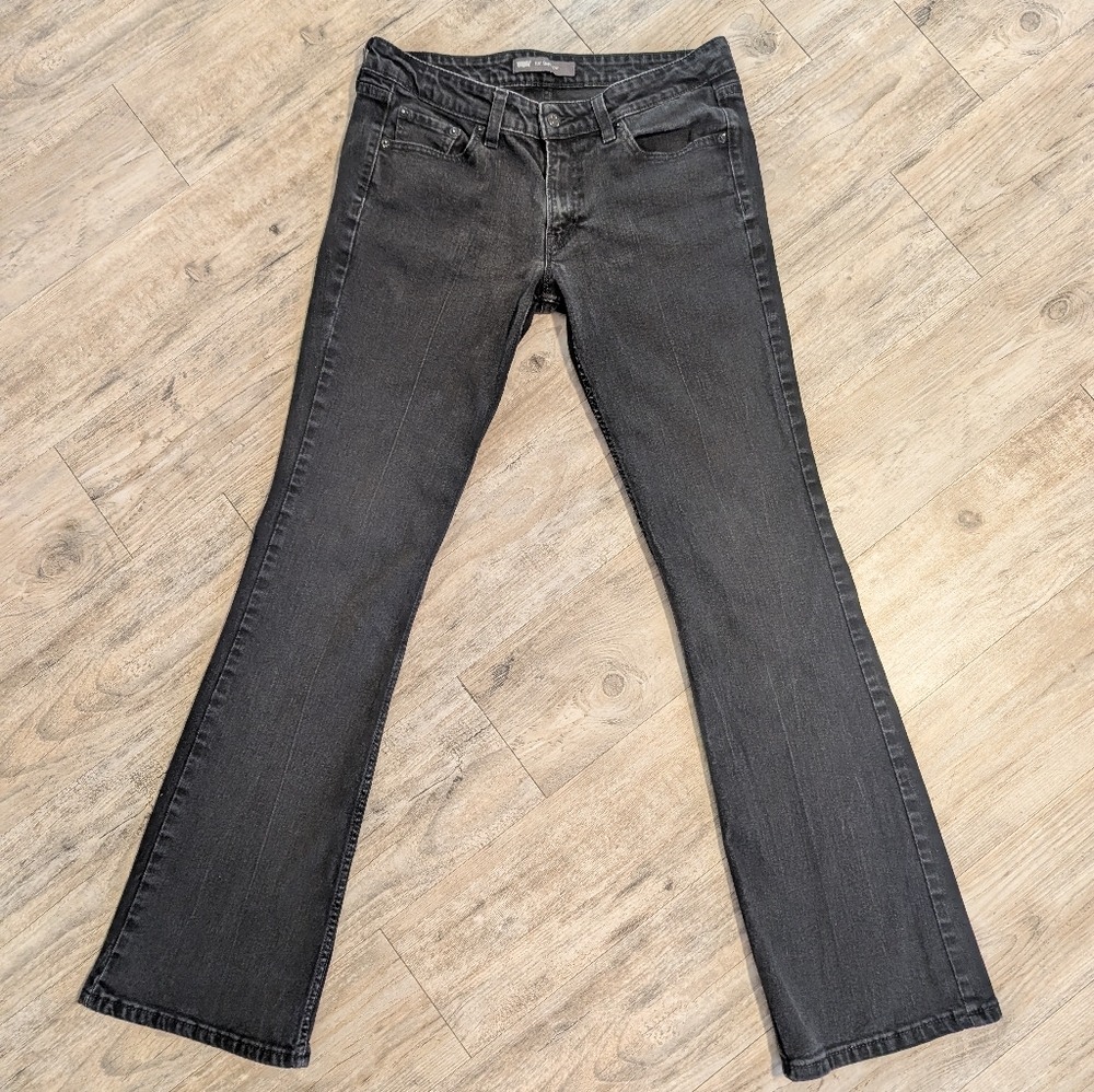 Levi's Jeans Black Size 11 L 518 Superlow Boot cut Flare 5 Pockets Denim Y2K